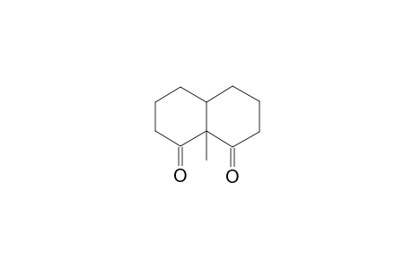 1,8(2H,5H)-Naphthalenedione, hexahydro-8a-methyl-, cis-