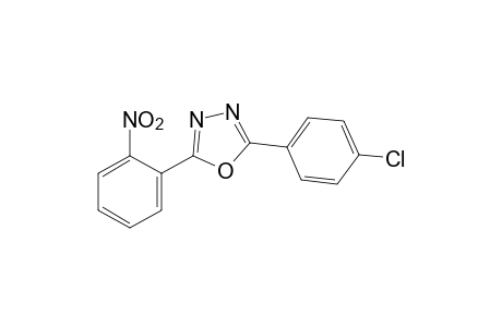 2-(p-chlorophenyl)-5-(o-nitrophenyl)-1,3,4-oxadiazole