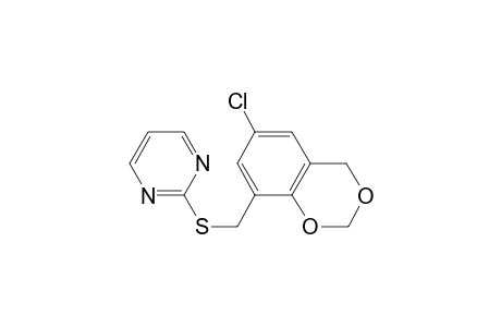 4H-1,3-Benzodioxine, 6-chloro-8-(2-pyrimidylthiomethyl)-