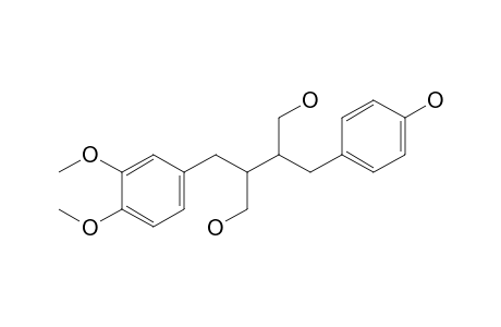 2-(4-Hydroxybenzyl)-3-(3,4-dimethoxybenzyl)-1.4-butanediol