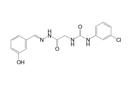 N-(3-chlorophenyl)-N'-{2-[(2E)-2-(3-hydroxybenzylidene)hydrazino]-2-oxoethyl}urea