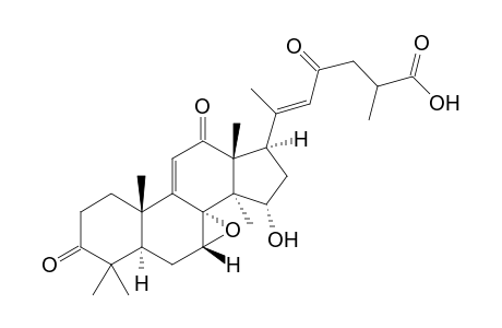 APPLANOXIDIC-ACID-A;15-ALPHA-HYDROXY-7-ALPHA,8-ALPHA-EPOXY-3,12,23-TRIOXO-5-ALPHA-LANOSTA-9(11),20E-DIEN-26-OIC-ACID