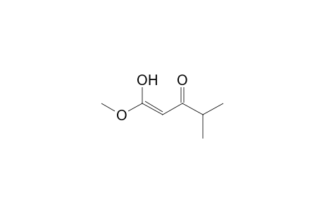 3-Oxo-4-methylpentanoic acid, methyl ester, enol form