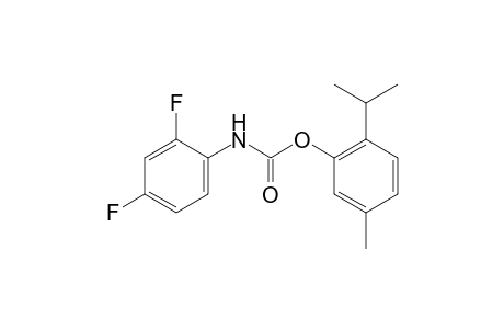 Thymol, 2,4-difluorocarbanilate