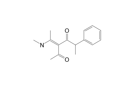 (3E)-3-[1-(methylamino)ethylidene]-5-phenyl-hexane-2,4-dione