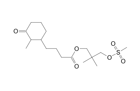 (2,2-dimethyl-3-methylsulfonyloxy-propyl) 4-(2-methyl-3-oxidanylidene-cyclohexyl)butanoate