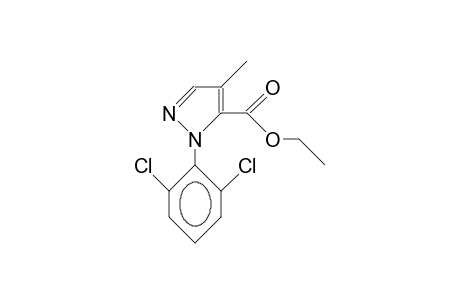 2-(2,6-dichlorophenyl)-4-methyl-pyrazole-3-carboxylic acid ethyl ester