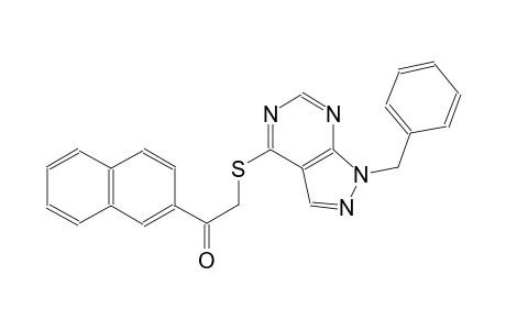 2-[(1-benzyl-1H-pyrazolo[3,4-d]pyrimidin-4-yl)sulfanyl]-1-(2-naphthyl)ethanone