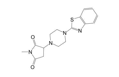 3-[4-(1,3-benzothiazol-2-yl)-1-piperazinyl]-1-methyl-2,5-pyrrolidinedione