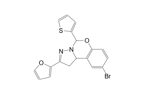 pyrazolo[1,5-c][1,3]benzoxazine, 9-bromo-2-(2-furanyl)-1,10b-dihydro-5-(2-thienyl)-