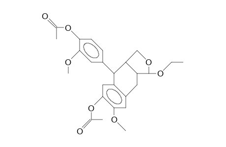 (1R,3AR,4S,9AS)-4-(4'-ACETOXY-3'-METHOXYPHENYL-1-ETHOXY-1,3,3A,4,9,9A-HEXAHYDRONAPHTHO-[2.3-C]-FURAN-6-YL-ACETATE;ETHYL-CONIDENDRAL-DIACETATE