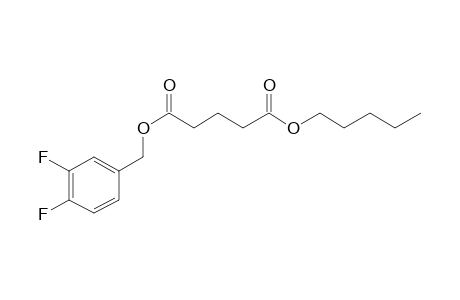 Glutaric acid, 3,4-difluorobenzyl pentyl ester