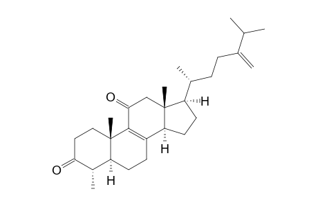 CAMPHORATIN_H;4-ALPHA-METHYLERGOSTA-8,24-(28)-DIENE-3,11-DIONE