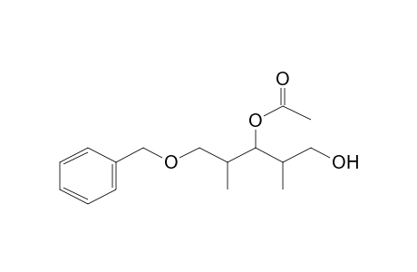(1-hydroxy-2,4-dimethyl-5-phenylmethoxypentan-3-yl) acetate
