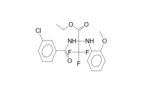 Ethyl 2-[(3-chlorobenzoyl)amino]-3,3,3-trifluoro-2-(2-methoxyanilino)propanoate