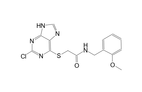 acetamide, 2-[(2-chloro-9H-purin-6-yl)thio]-N-[(2-methoxyphenyl)methyl]-