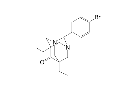 2-(4-bromophenyl)-5,7-diethyl-1,3-diazatricyclo[3.3.1.1~3,7~]decan-6-one
