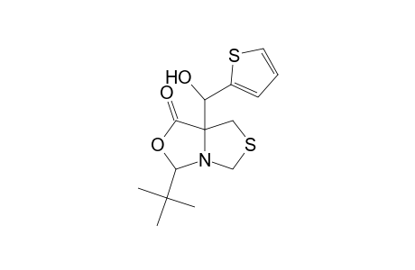 3-tert-Butyl-7a-[hydroxy(2-thienyl)methyl]dihydro-1H-[1,3]thiazolo[3,4-c][1,3]oxazol-1-one