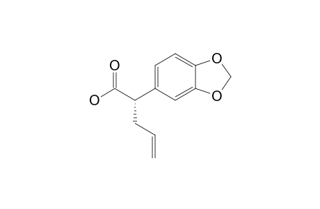 (+)-(S)-2-(3,4-methylenedioxyphenyl)-4-pentenoic acid