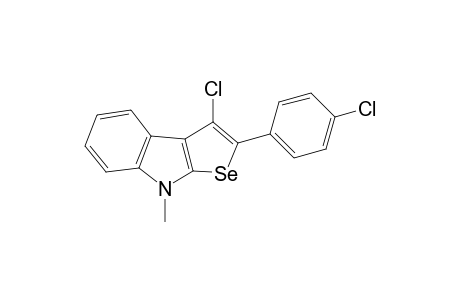 3-Chloro-2-(4-chlorophenyl)-8-methyl-8H-selenopheno[2,3-b]indole