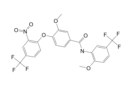 3-Methoxy-N-(2-methoxy-5-trifluoromethyl-phenyl)-4-(2-nitro-4-trifluoromethyl-phenoxy)-benzamide