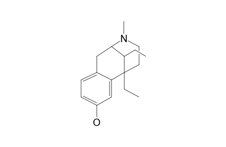 N-Methylpiperidino[2,4-B,C]1,2,3,4-tetrahydro-3,4-diethyl-6-hydroxynaphthalene