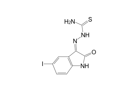 2,3-Dihydroindol-2,3-dione, 5-iodo-, 3- thiosemicarbazone