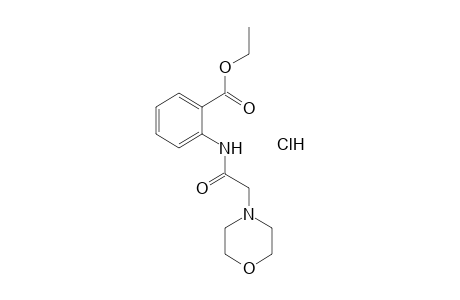 N-(morpholinoacetyl)anthranilic acid, ethyl ester, hydrochloride