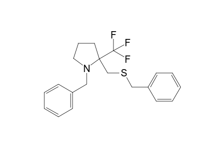 N-Benzyl-2-[(benzylsulfanyl)methyl]-2-(trifluoromethyl)pyrrolidine