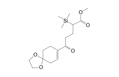 Methyl 5-(4'-Ethylenedioxycyclohex-1'-enyl)-5-oxo-2-(trimethylsilyl)pentanoate