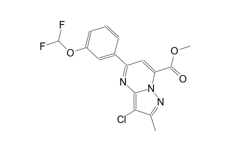pyrazolo[1,5-a]pyrimidine-7-carboxylic acid, 3-chloro-5-[3-(difluoromethoxy)phenyl]-2-methyl-, methyl ester