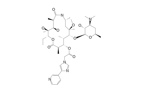 6-O-METHYL-3-O-DECLADINOSYL-3-O-(4-PYRIDIN-3-YL-IMIDAZOL-1-YL)ACETYL8A-AZA-8A-HOMOERYTHROMYCIN_A