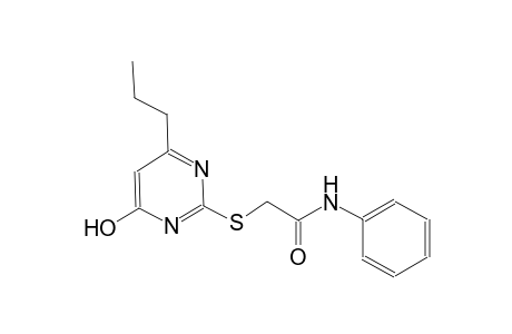 2-[(4-hydroxy-6-propyl-2-pyrimidinyl)sulfanyl]-N-phenylacetamide