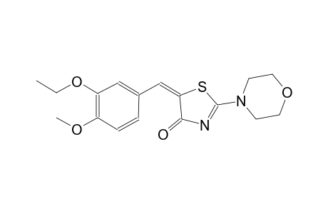 (5E)-5-(3-ethoxy-4-methoxybenzylidene)-2-(4-morpholinyl)-1,3-thiazol-4(5H)-one