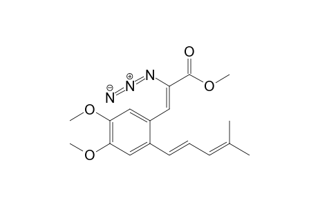 Methyl .alpha.-azido-2-(4',4'-dimethylbuta-1',3'-dienyl)-4,5-dimethoxycinnamate