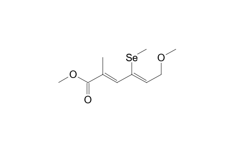 Methyl 6-methoxy-2-methyl-4-methylselenohexa-2(E),4(Z)-dienoate