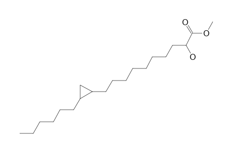 Cyclopropanedecanoic acid, 2-hexyl-.alpha.-hydroxy-, methyl ester