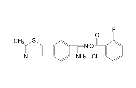 O-(2-chloro-6-fluorobenzoyl)-p-(2-methyl-4-thiazolyl)benzamidoxime