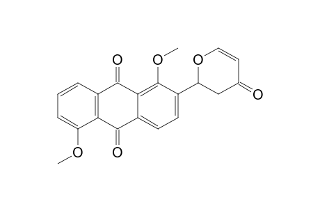 1,5-DIMETHOXY-2-(4'-OXO-2',3'-DIHYDRO-2'H-PYRAN-2'-YL)-ANTHRAQUINONE