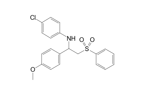 4-Chloro-N-(1-(4-methoxyphenyl)-2-(phenylsulfonyl)ethyl)aniline