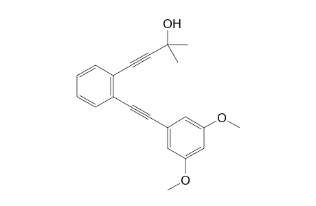 4-(2-((3,5-dimethoxyphenyl)ethynyl)phenyl)-2-methylbut-3-yn-2-ol