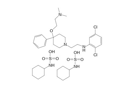 1-[2-(2,5-dichloroanilino)ethyl]-4-[2-(dimethylamino)ethoxy]-4-phenylpipieridine, cyclohexylsulfamic acid(1:2)
