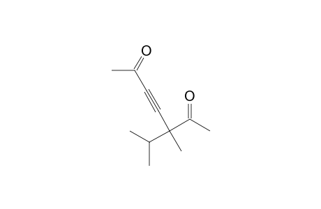 3-Heptyne-2,6-dione, 5-methyl-5-(1-methylethyl)-