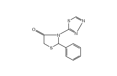 2-phenyl-3-(1,3,4-thiadiazol-2-yl)-4-thiazolidinone