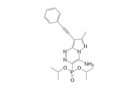 4-AMINO-7-METHYL-8-PHENYLETHINYLPYRAZOLO-[3,2-C]-[1,2,4]-TRIAZIN-3-YL-PHOSPHONIC-ACID-DIISOPROPYLESTER