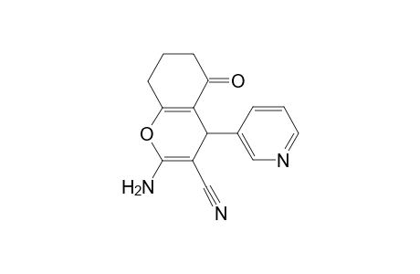 2-amino-5-oxo-4-(3-pyridinyl)-5,6,7,8-tetrahydro-4H-chromene-3-carbonitrile