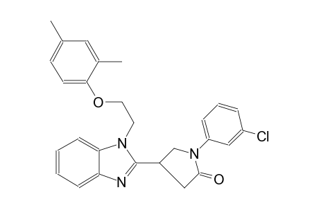 2-pyrrolidinone, 1-(3-chlorophenyl)-4-[1-[2-(2,4-dimethylphenoxy)ethyl]-1H-benzimidazol-2-yl]-