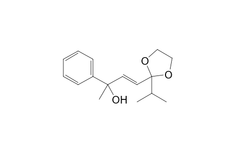 (E)-2-(3-Hydroxy-3-phenyl-1-butenyl)-2-isopropyl-1,3-dioxolane