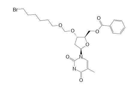 3'-O-(OMEGA-BROMOALKOXYMETHYL)-5'-O-BENZOYL-THYMIDINE