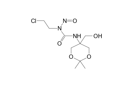 5-HYDROXYMETHYL-5-[3-(2-CHLOROETHYL)-3-NITROSOUREIDO]-2,2-DIMETHYL-1,3-DIOXANE